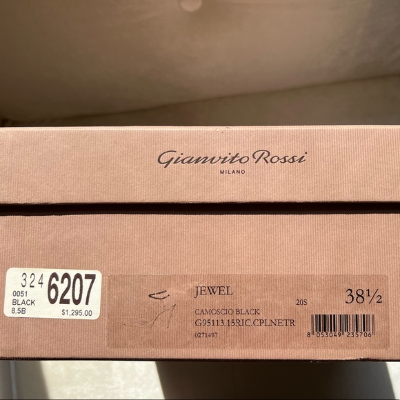 GIANVITO ROSSI Floating Crystal Stud Ankle-Strap High-Heel Pumps - Picture 13 of 15